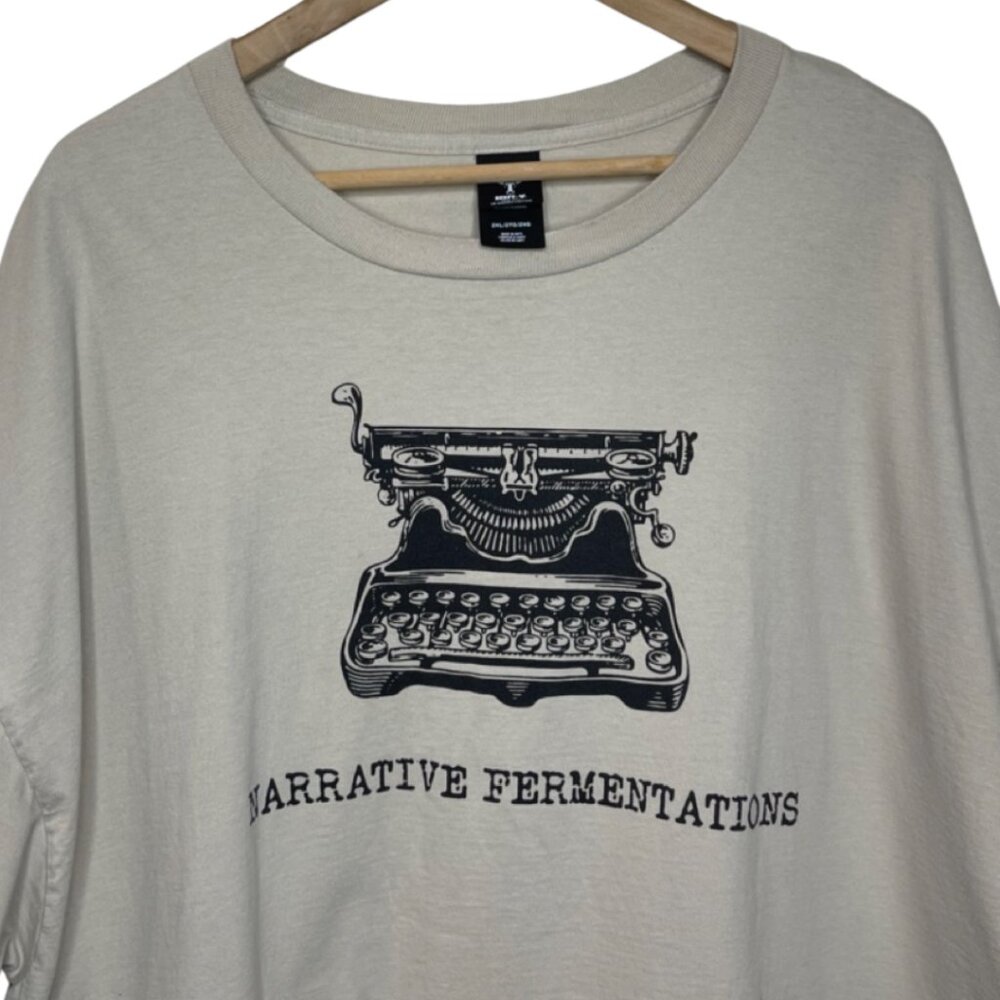 HANES BEEFY TEE | Men's Narrative Fermentations Craft Brewery Tee | Size 2XL - Picture 3 of 12
